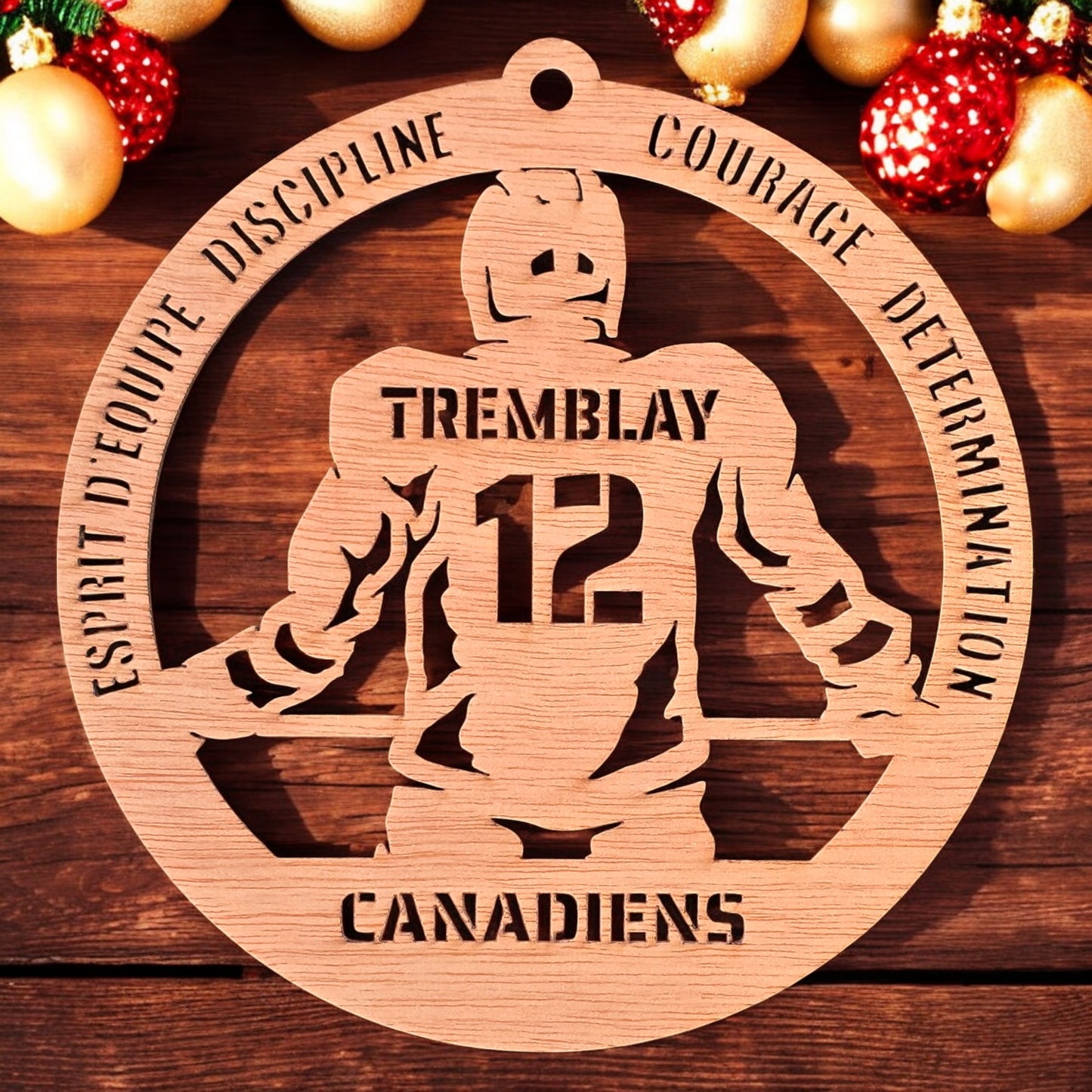Ornements joueur de Hockey