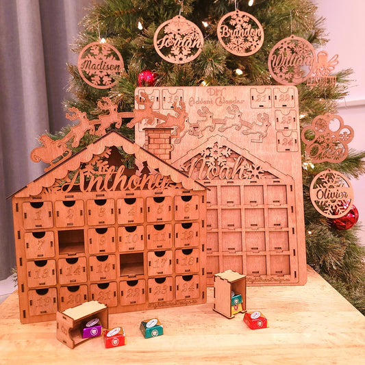 DIY Advent Calendar kit From LightBurnDesign