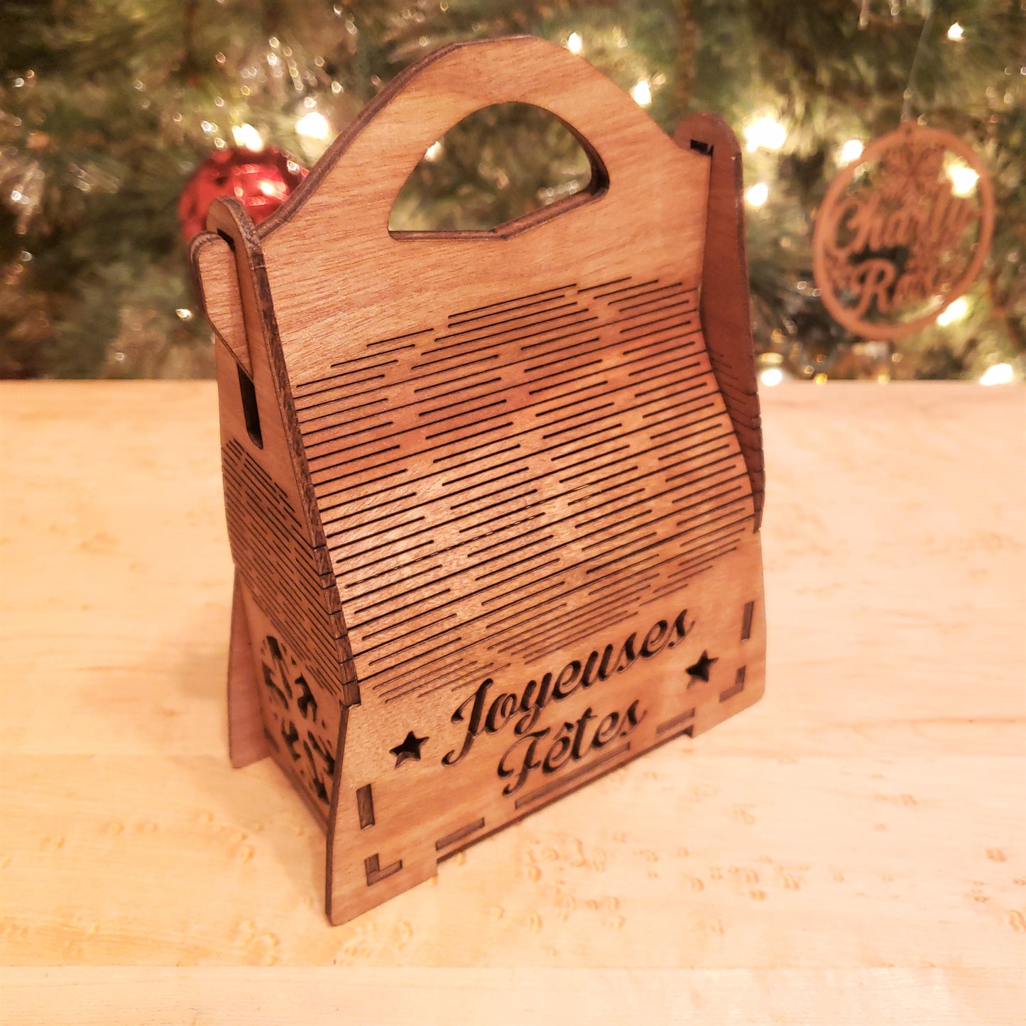 Christmas Wooden Bags