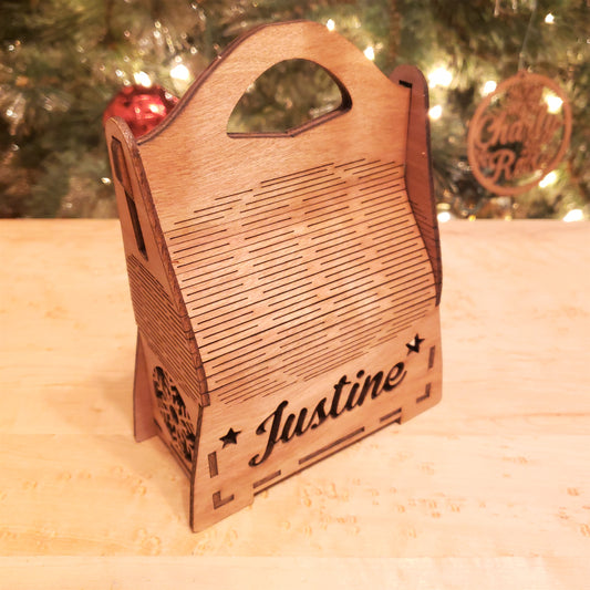 Christmas Wooden Bags