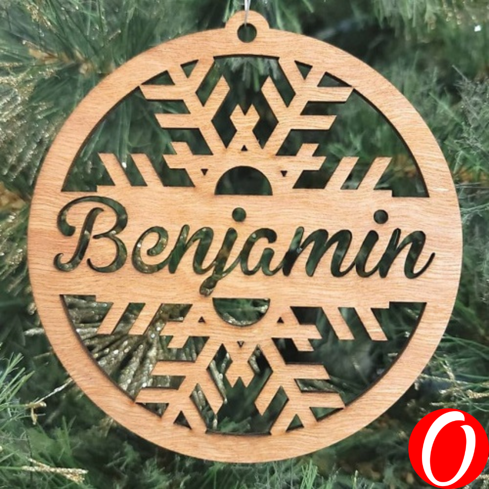 Personalized Wooden Snowflakes Ornaments