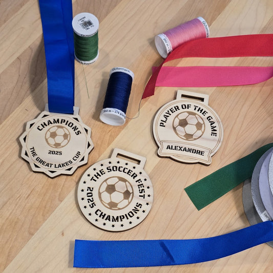Médailles de soccer personnalisées – 3 styles uniques et 4 options de couleur de ruban