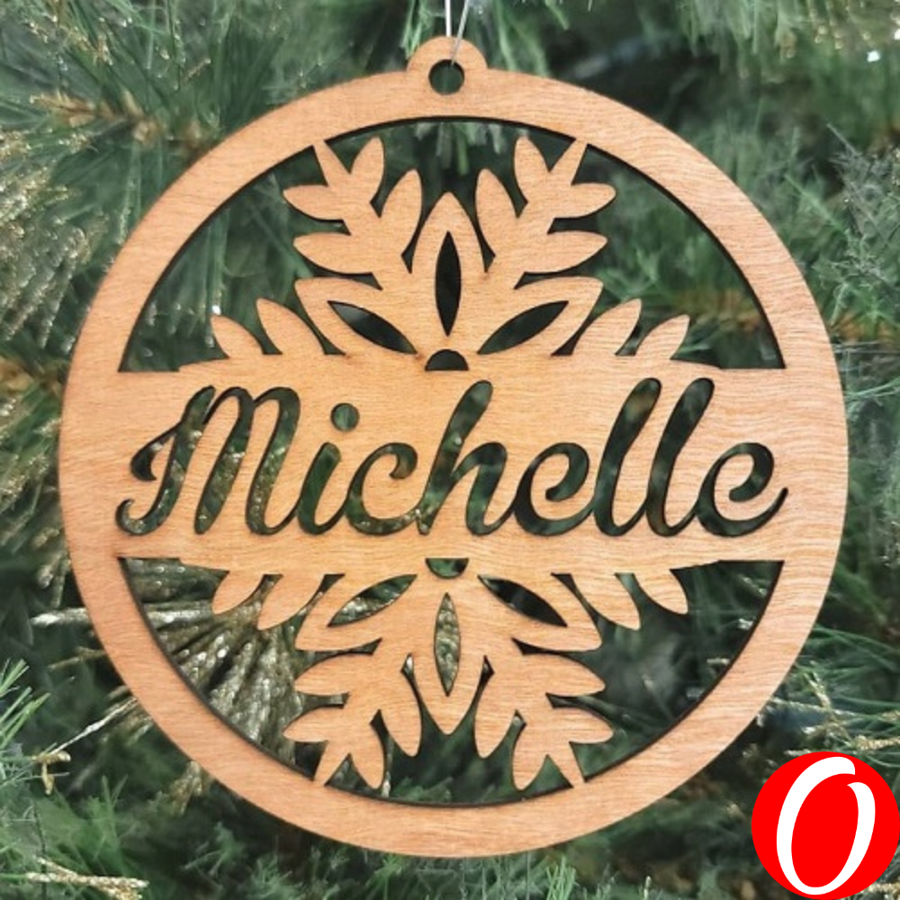 Personalized Wooden Snowflakes Ornaments