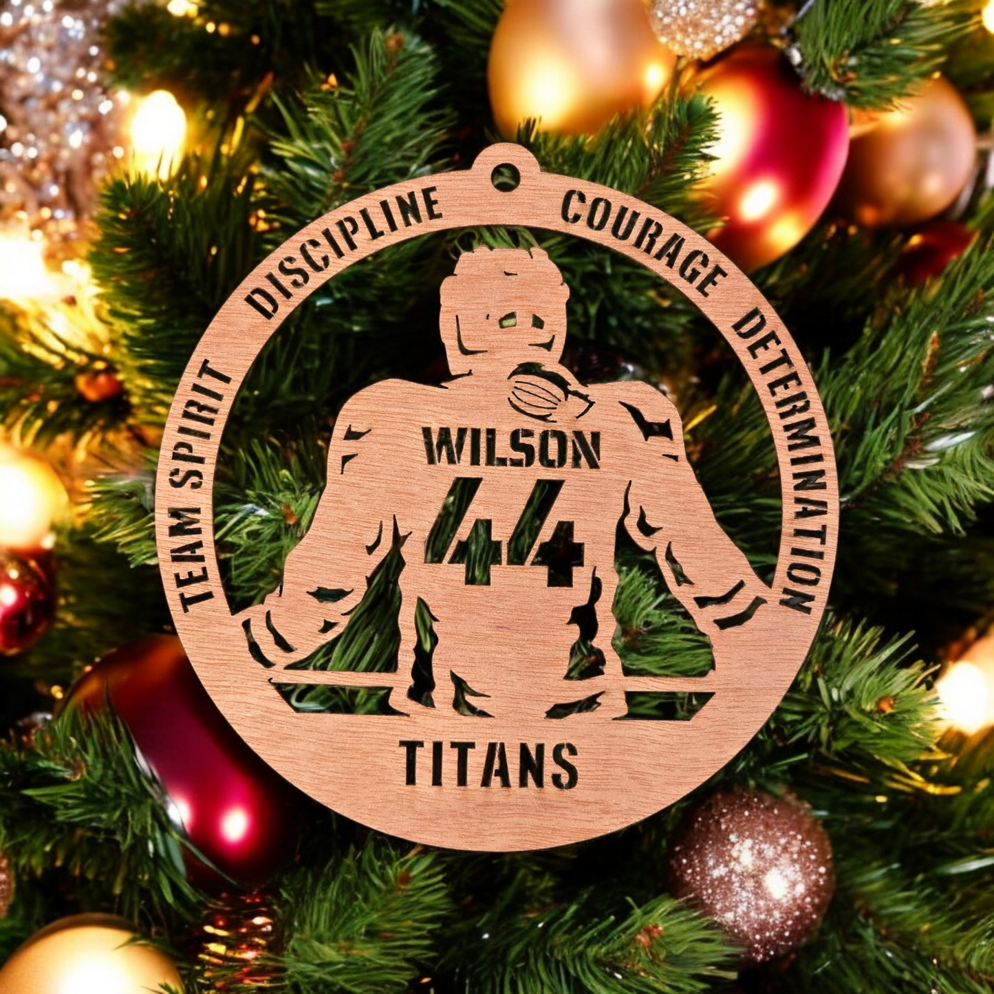 Personalized Hockey Player Ornament