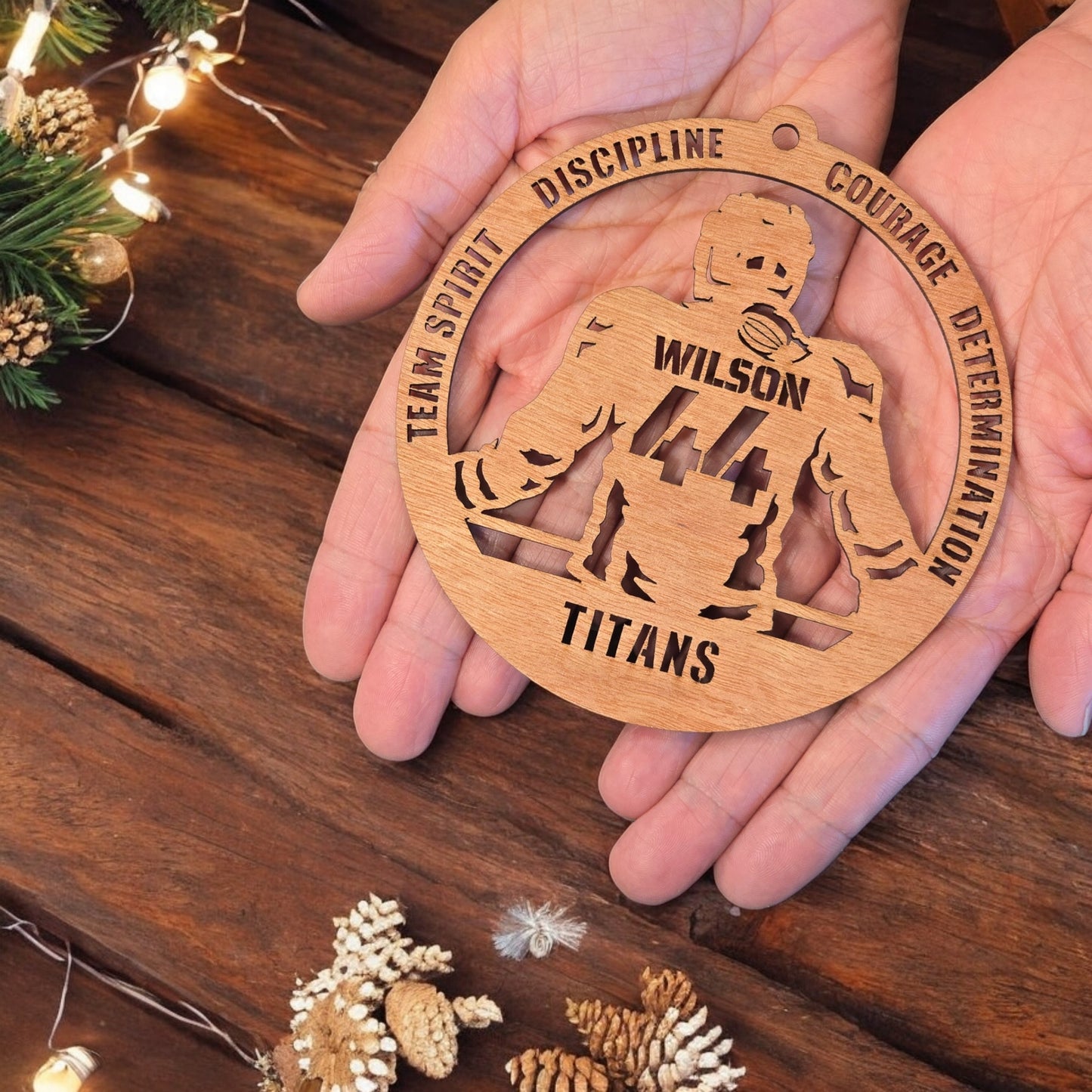 Personalized Hockey Player Ornament