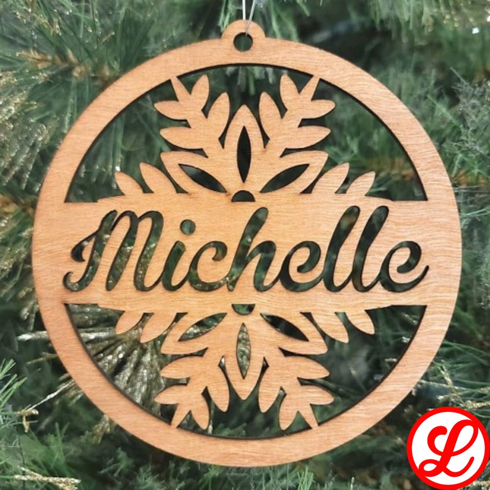 Personalized Wooden Snowflakes Ornaments